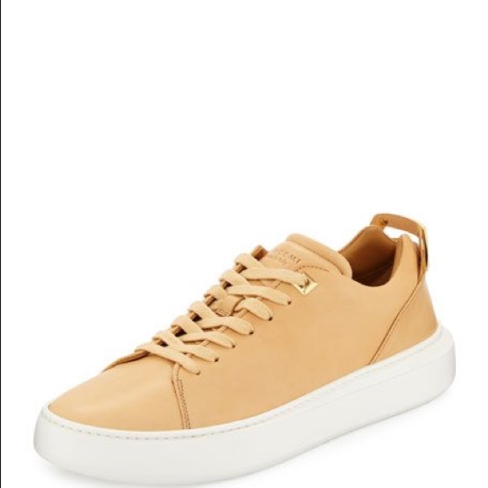 SOLD!!!!!Buscemi sneaker gold-accents. Peach